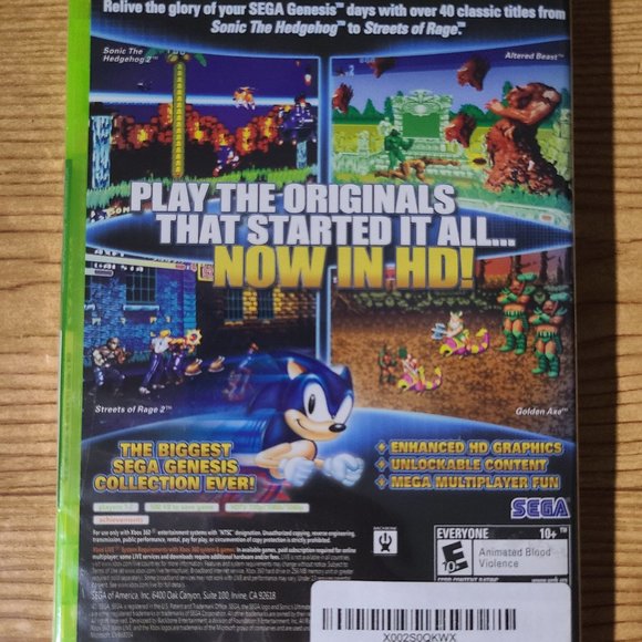 Sonic Ultimate Genesis Collection XBOX 360 Game (NEW) - Picture 2 of 3